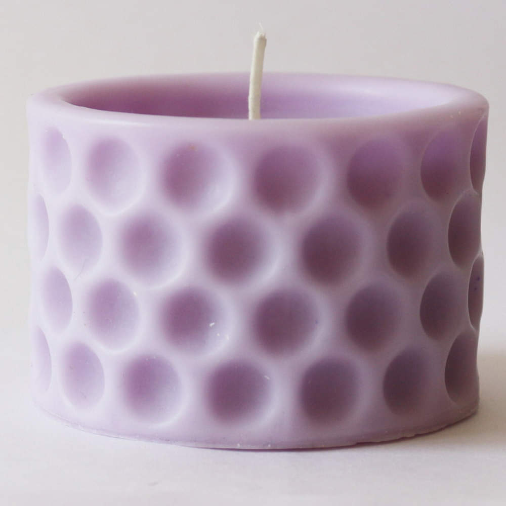Handmade Scented SOYA Wax Hole Pillar Candle - photo