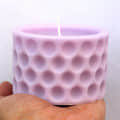 Handmade Scented SOYA Wax Hole Pillar Candle - front_view