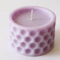Handmade Scented SOYA Wax Hole Pillar Candle - top_view
