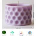 Handmade Scented SOYA Wax Hole Pillar Candle - bottom_view