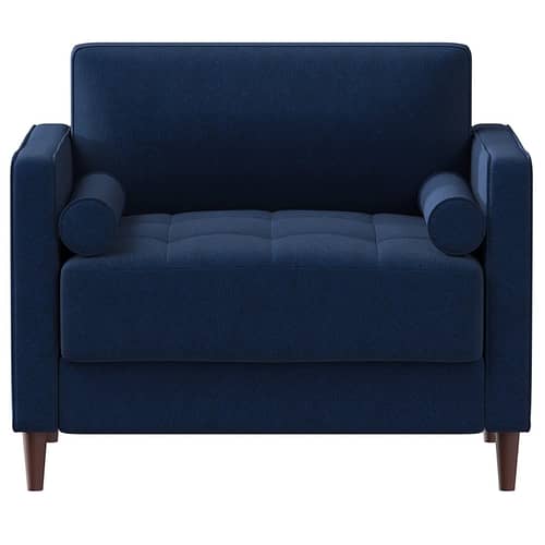 Arm Chair With Cushion (Blue)
