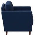 Arm Chair With Cushion (Blue) - top_view