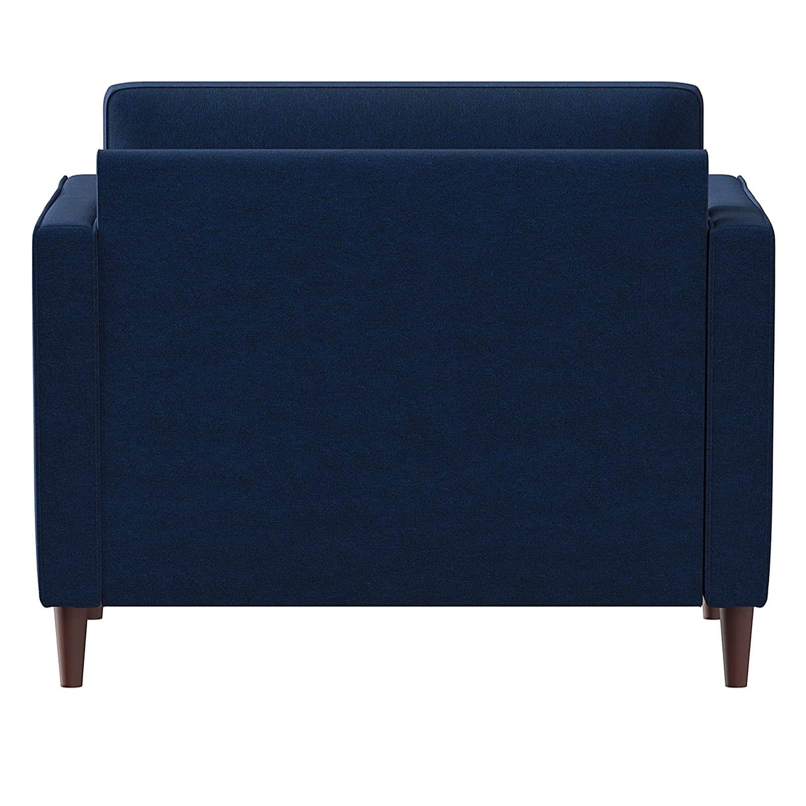 Arm Chair With Cushion (Blue) - rear_view