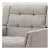 Modern Fabric Arm Chair (Grey) - top_view
