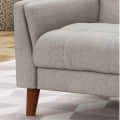 Modern Fabric Arm Chair (Grey) - left_view