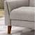 Modern Fabric Arm Chair (Grey) - left_view