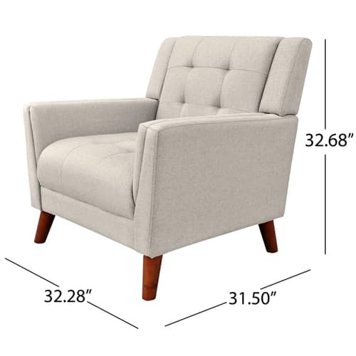 Modern Fabric Arm Chair (Grey)