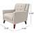 Modern Fabric Arm Chair (Grey) - right_view