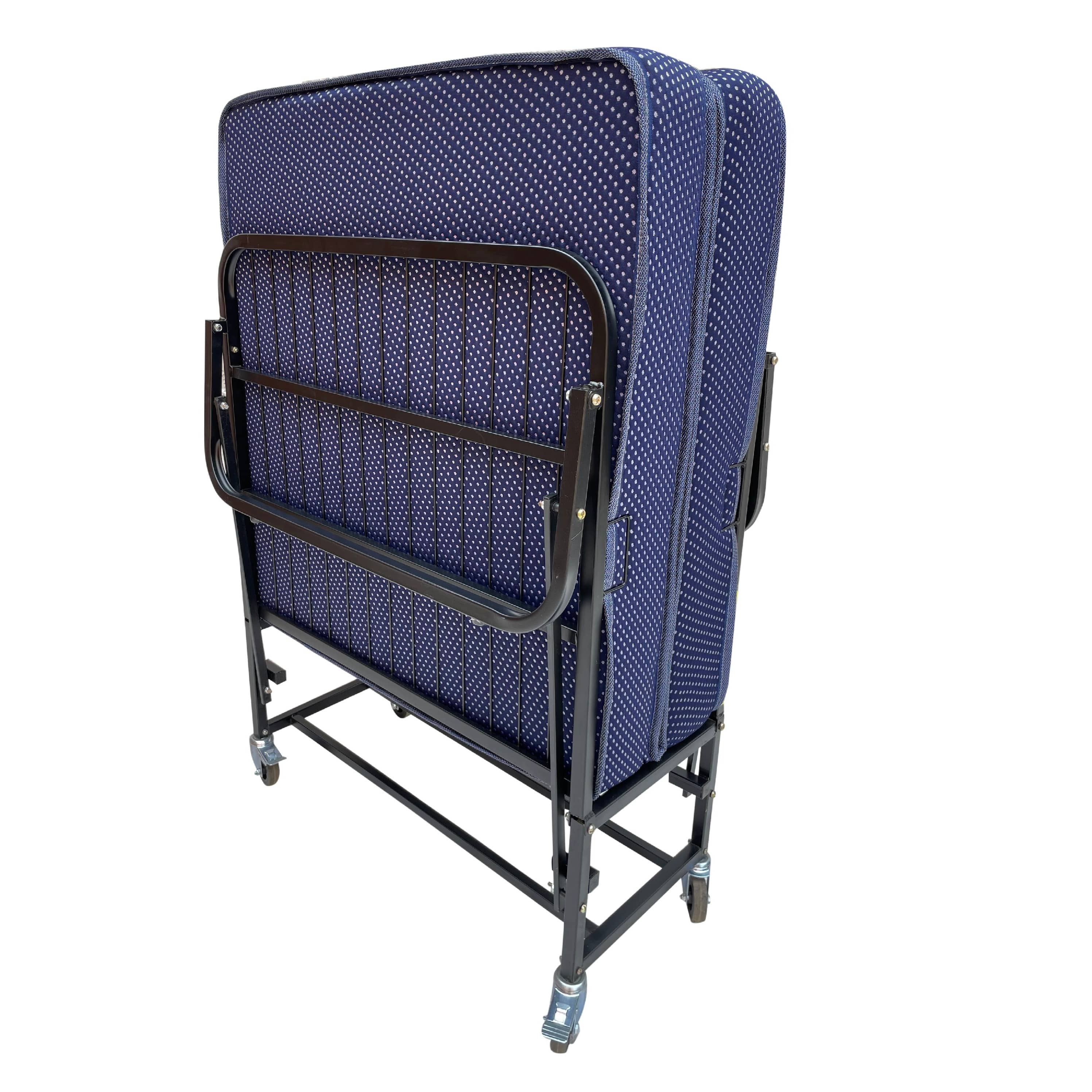 Single Metal Dura Rollaway Folding Bed with Mattress
