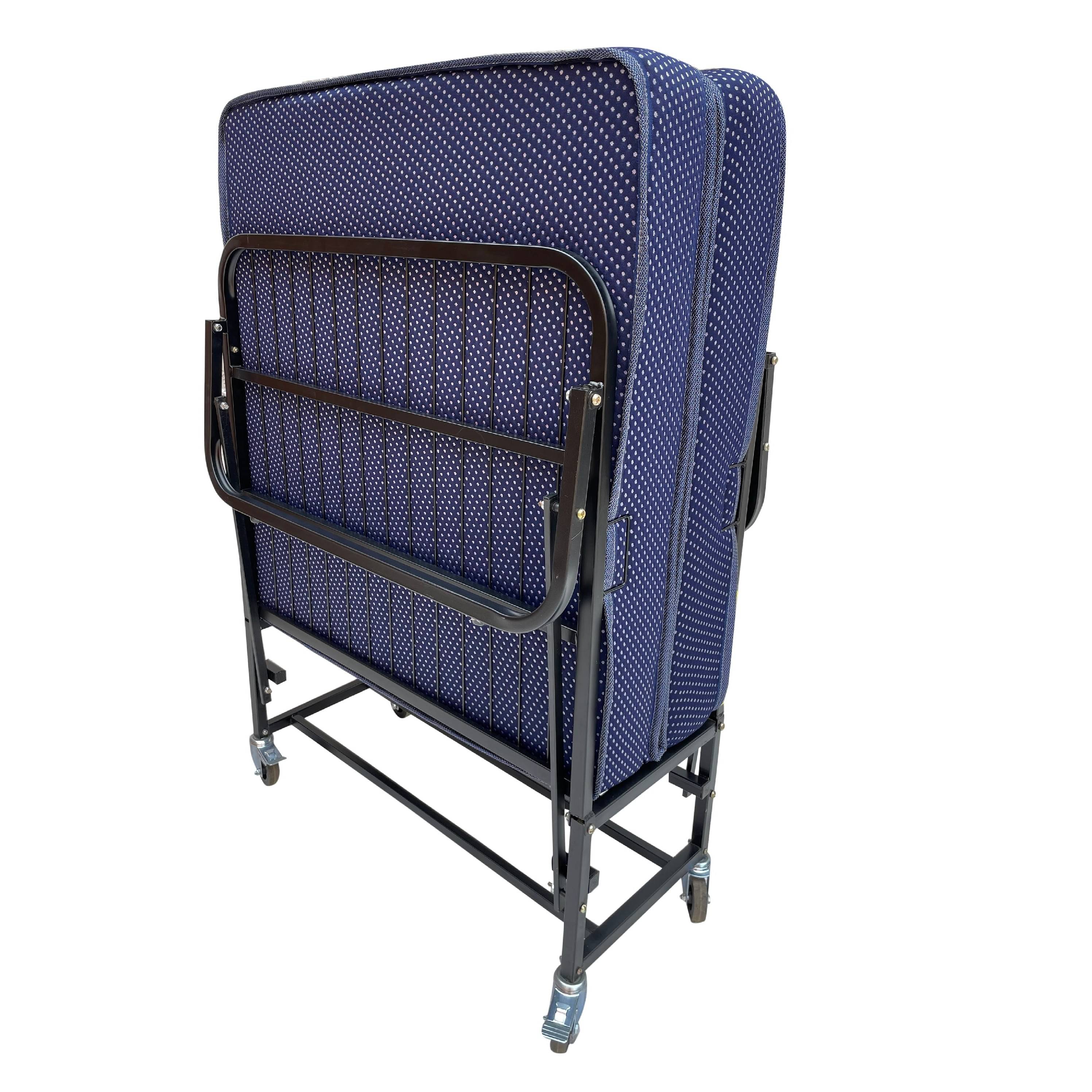 Single Metal Dura Rollaway Folding Bed with Mattress