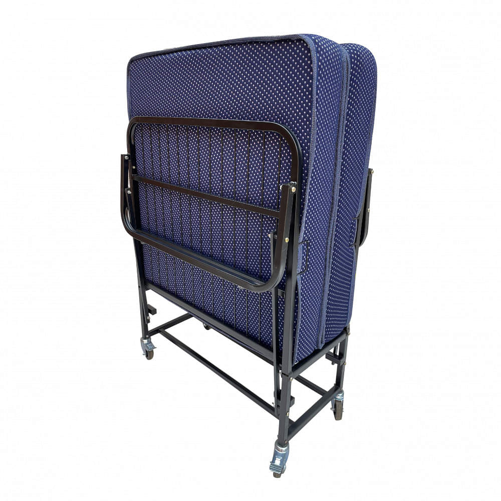 Metal Dura Rollaway Folding Bed with Spring Mattress - photo