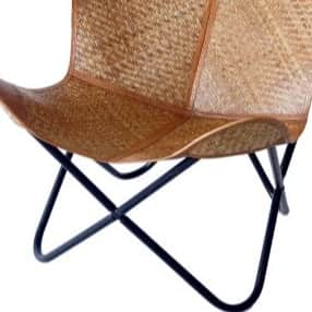 JUSTA Butterfly Metal Comfortable Chair - front_view
