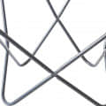 JUSTA Butterfly Metal Comfortable Chair - bottom_view