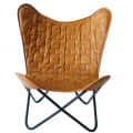 Stylish Butterfly Chair with Iron Stand - top_view