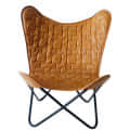 Stylish Butterfly Chair with Iron Stand - rear_view