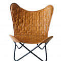 Stylish Butterfly Chair with Iron Stand - left_view