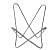 Stylish Butterfly Chair with Iron Stand - bottom_view