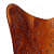 Brown Coloured Genuine Leather Butterfly Chair - front_view