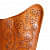 Brown Coloured Genuine Leather Butterfly Chair - rear_view