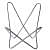 Brown Coloured Genuine Leather Butterfly Chair - right_view