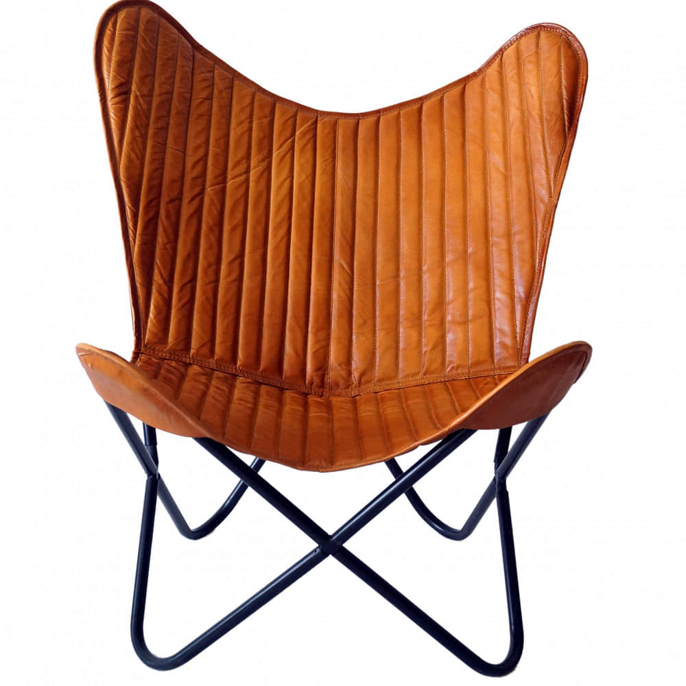 Stylish Butterfly Chair with Iron Stand - photo