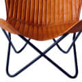 Stylish Butterfly Chair with Iron Stand - left_view