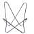 Stylish Butterfly Chair with Iron Stand - bottom_view