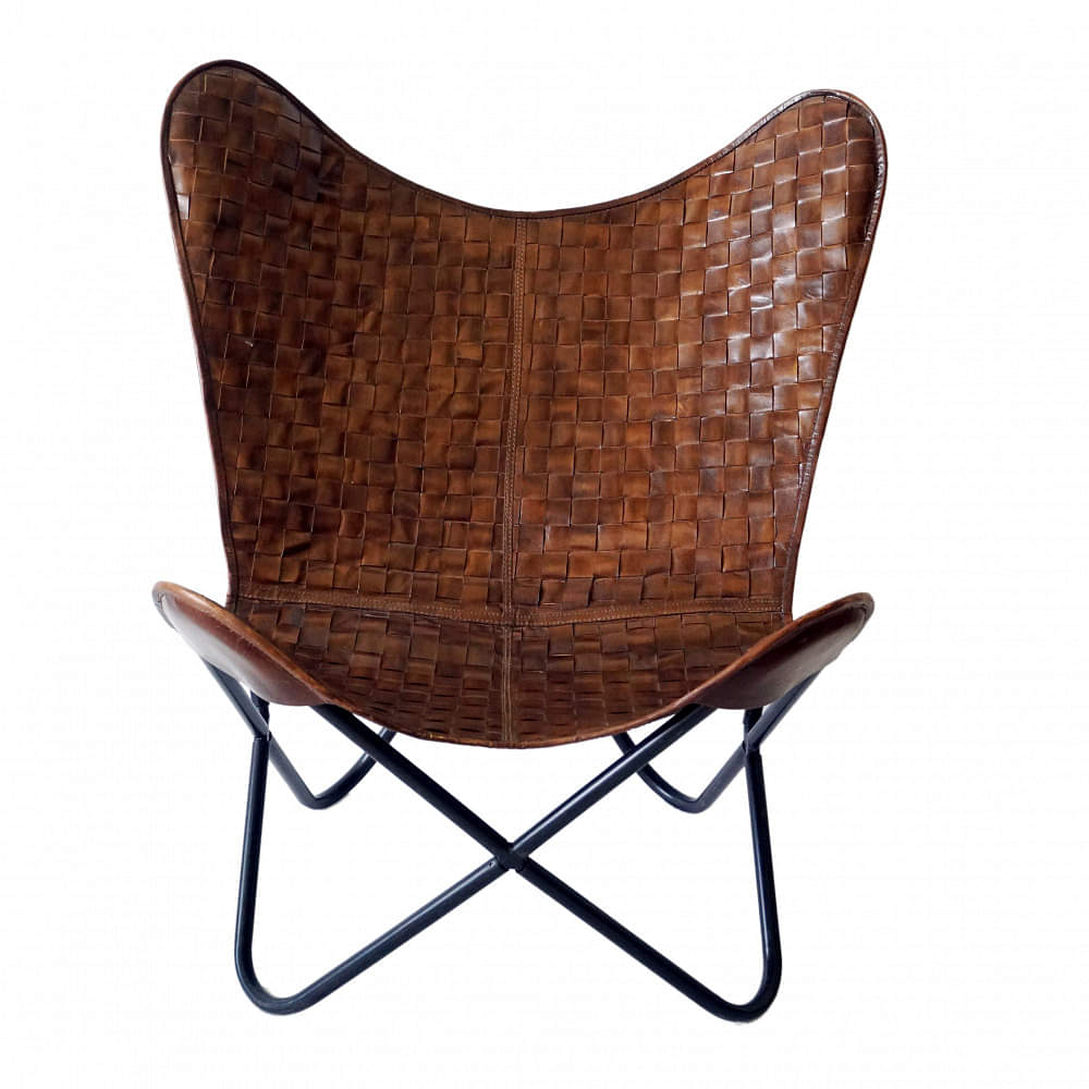 Butterfly Chair with Iron Stand - photo