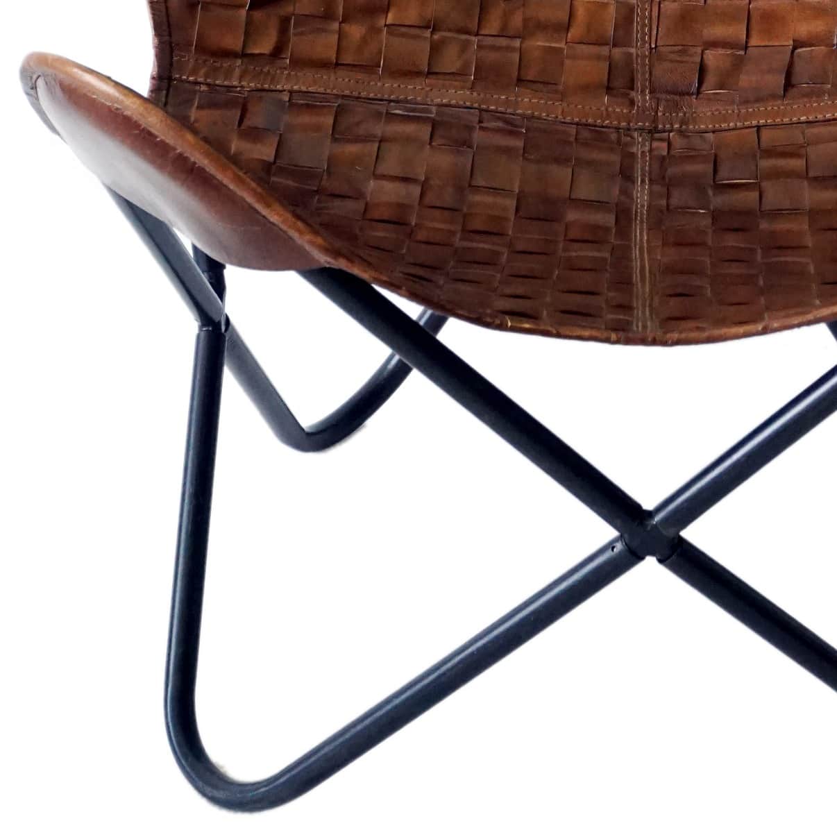 Butterfly Chair with Iron Stand - rear_view