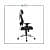 Flaine X Series High Back Mesh Ergonomic Chair with Chrome Base - top_view
