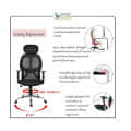Flaine X Series High Back Mesh Ergonomic Chair with Chrome Base - right_view