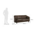 Fiona 3 Seater Sofa In Brown Colour - left_view
