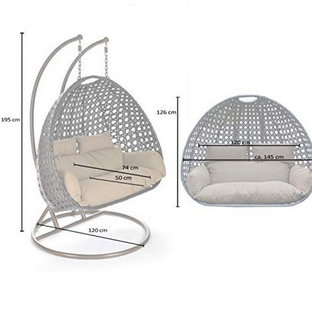 2 seater Swing Chair with Stand - photo