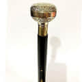 Vintage Solid Brass Victorian Handle Walking Stick - photo