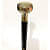 Vintage Solid Brass Victorian Handle Walking Stick - front_view