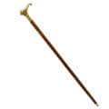 Antique Walking Sticks 36 inches with Lion Brass Handle - front_view