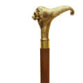 Antique Walking Sticks 36 inches with Lion Brass Handle - rear_view