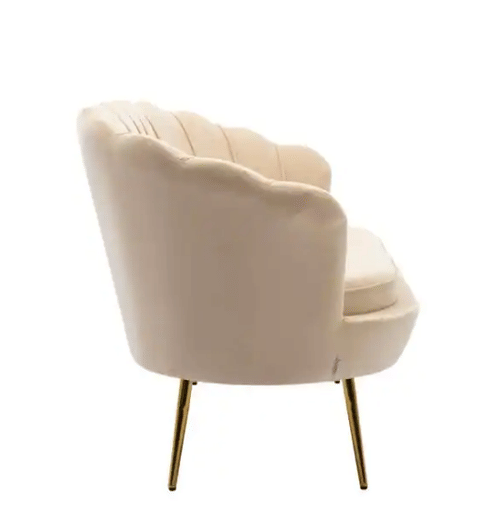 Modern Velvet Upholstered Arm Loveseat Sofa