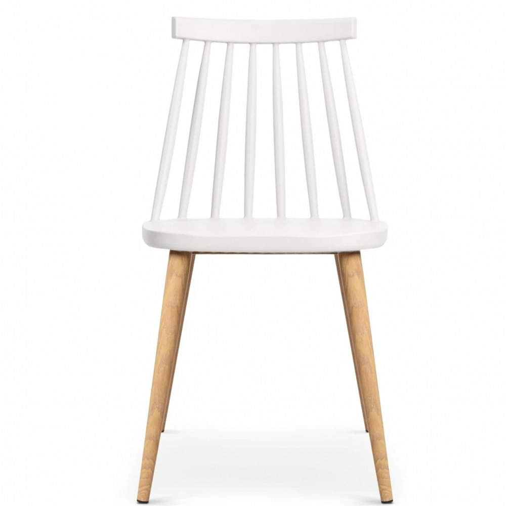 Modern Plastic Dining Chair (WHITE) - photo