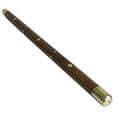 Wooden Hand Carved Sheesham Walking Stick with Brass Work - left_view