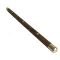 Wooden Hand Carved Sheesham Walking Stick with Brass Work - bottom_view