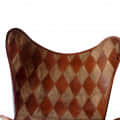 Stylish Butterfly Chair with Iron Stand - top_view