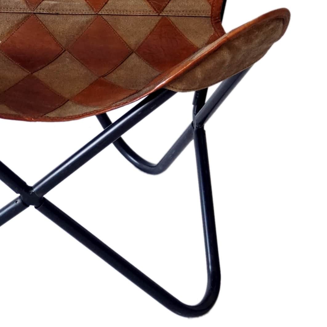 Stylish Butterfly Chair with Iron Stand - right_view