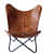 Mahogany Butterfly Chair With Iron Stand - photo