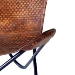 Mahogany Butterfly Chair With Iron Stand - right_view