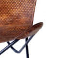 Mahogany Butterfly Chair With Iron Stand - right_view