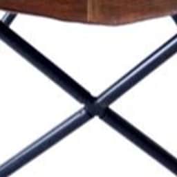 Mahogany Butterfly Chair With Iron Stand - bottom_view