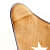 Brown Colour Leather Butterfly Chair - front_view