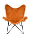 Swanson Leather Butterfly Chair - photo