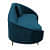 Beato Velvet Chaise Lounger In Teal Blue Colour - front_view